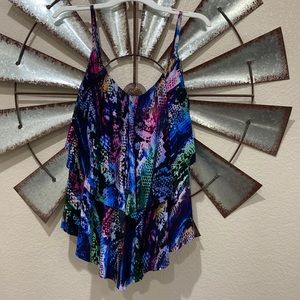 Vanishing Act Tankini Top